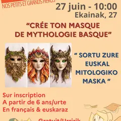 Crée ton masque de mythologie basque