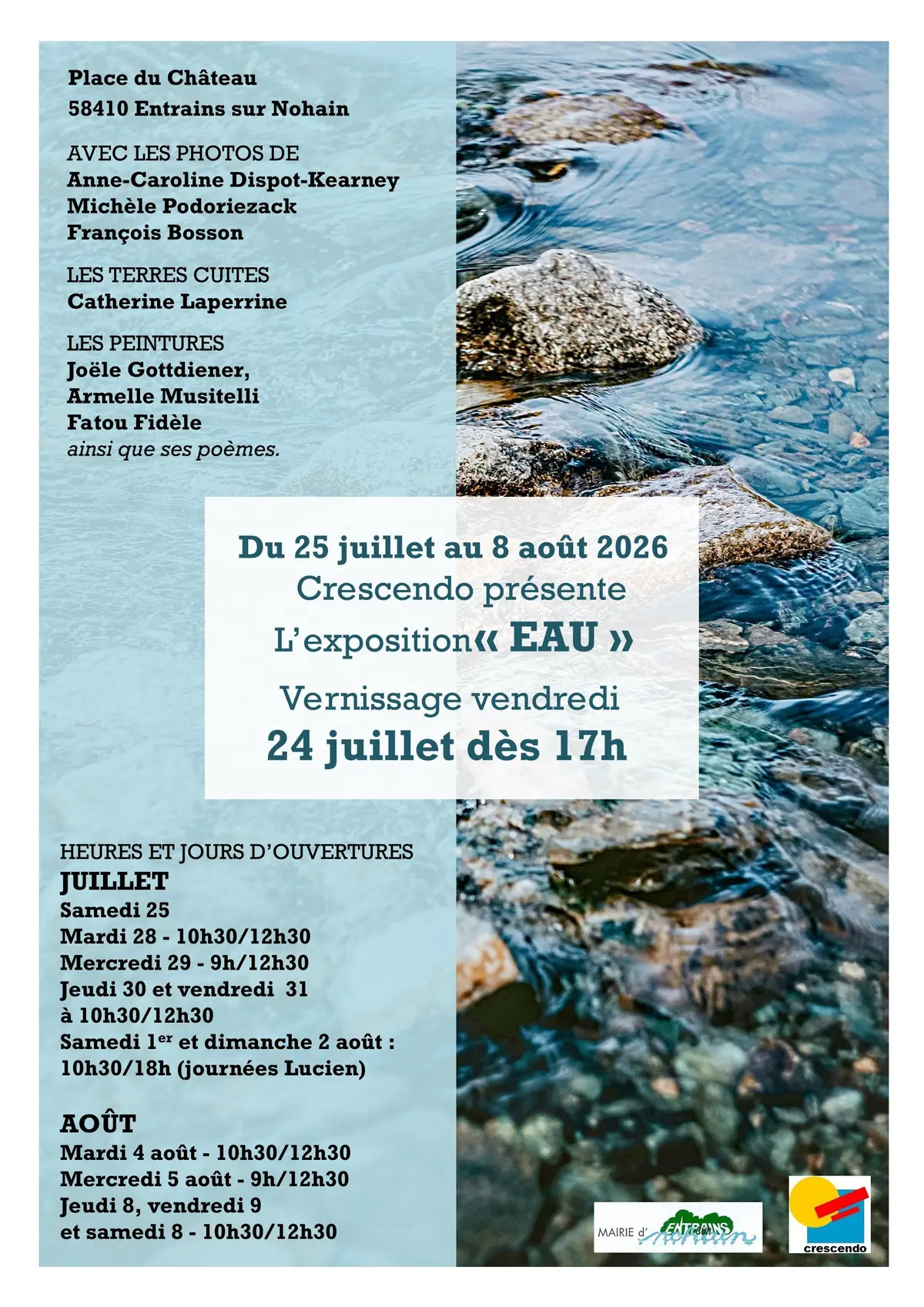 Crescendo présente l'exposition Eau