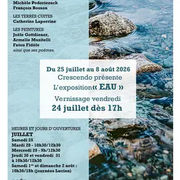 Crescendo présente l'exposition Eau