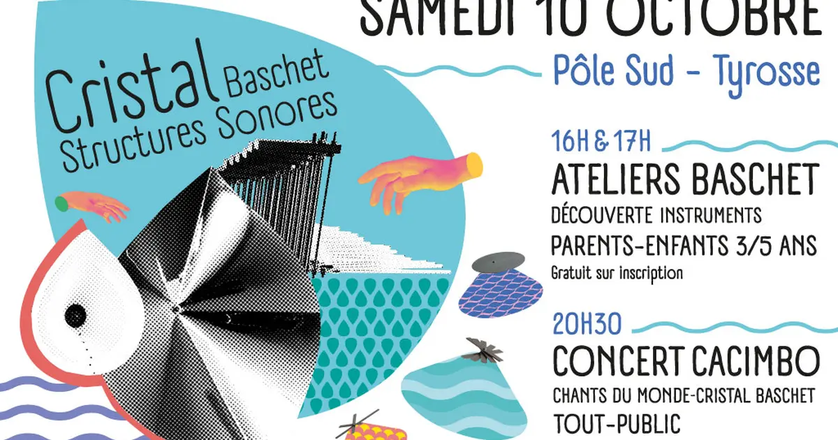 Cristal et Structures Sonores Baschet : concert et ateliers !