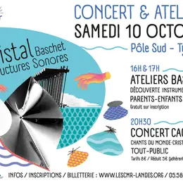 Cristal et Structures Sonores Baschet : concert et ateliers !