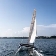 Croisière coucher de soleil Catamaran depuis Larmor-Baden (56)