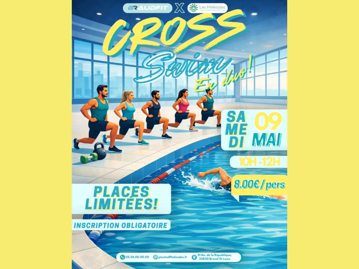 Cross swim à la piscine les Héléades