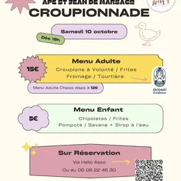 Croupionnade de l'APE de St Jean de Marsacq