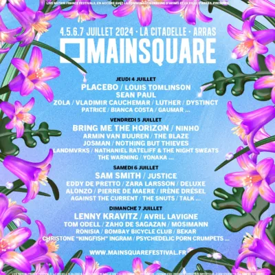 Main Square Festival 2024 avec Placebo, Sean Paul, Zara Larsson...