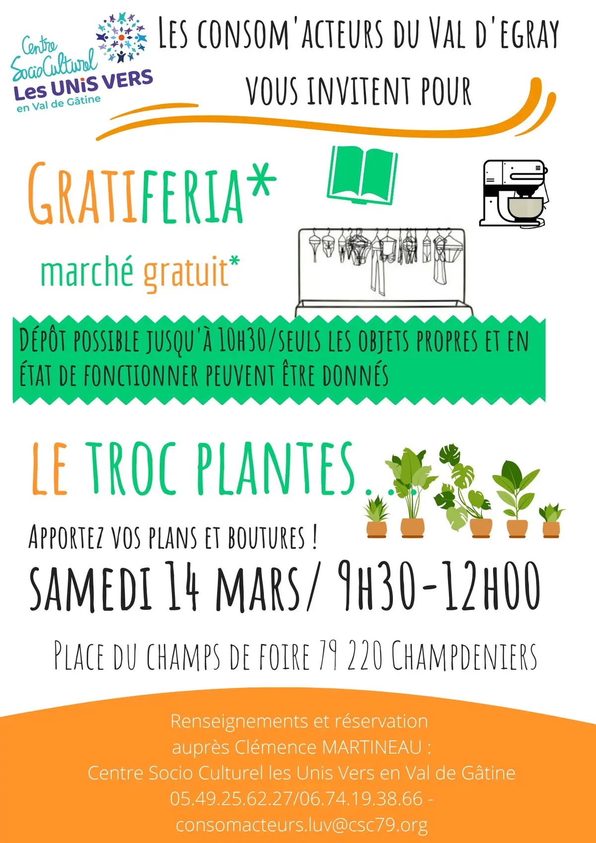 CSC : Gratiferia et troc plantes