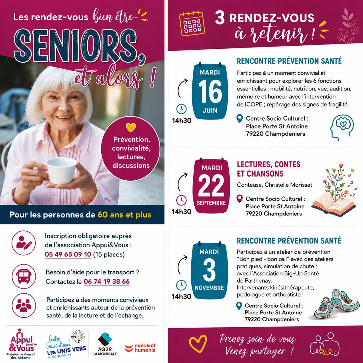 CSC : Les rendez-vous bien être Seniors