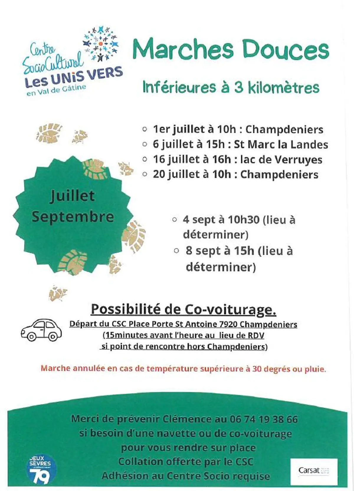 CSC : Marches douces