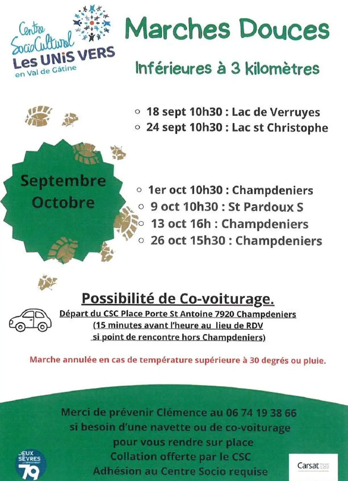 CSC : Marches douces