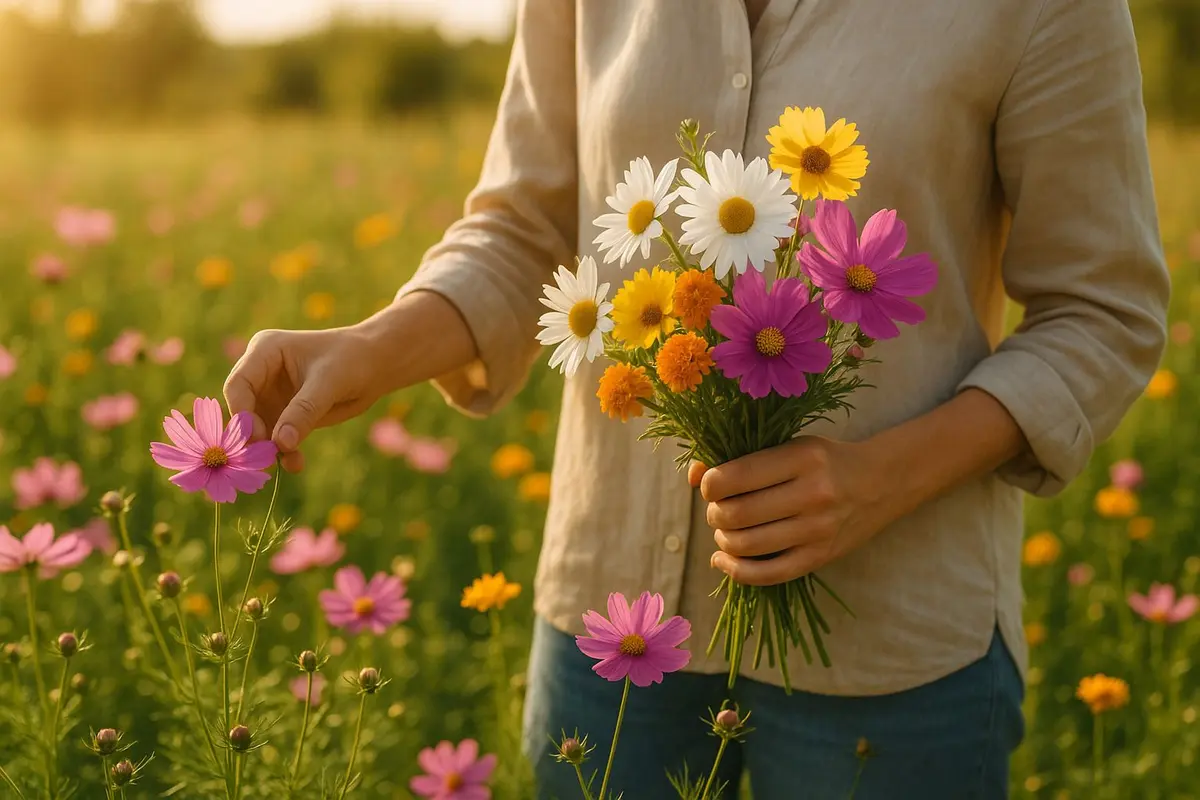 Cueillette des fleurs