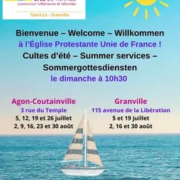 Cultes d'été de l'Eglise Protestante Unie de France (EPUdF) à Granville