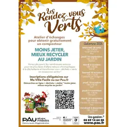 Cultivons Pau + Vert - Atelier moins jeter, mieux recycler au jardin