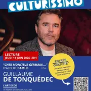 Culturissimo 2026 : Lecture de Guillaume de Tonquédec