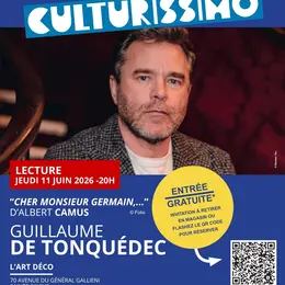 Culturissimo 2026 : Lecture de Guillaume de Tonquédec
