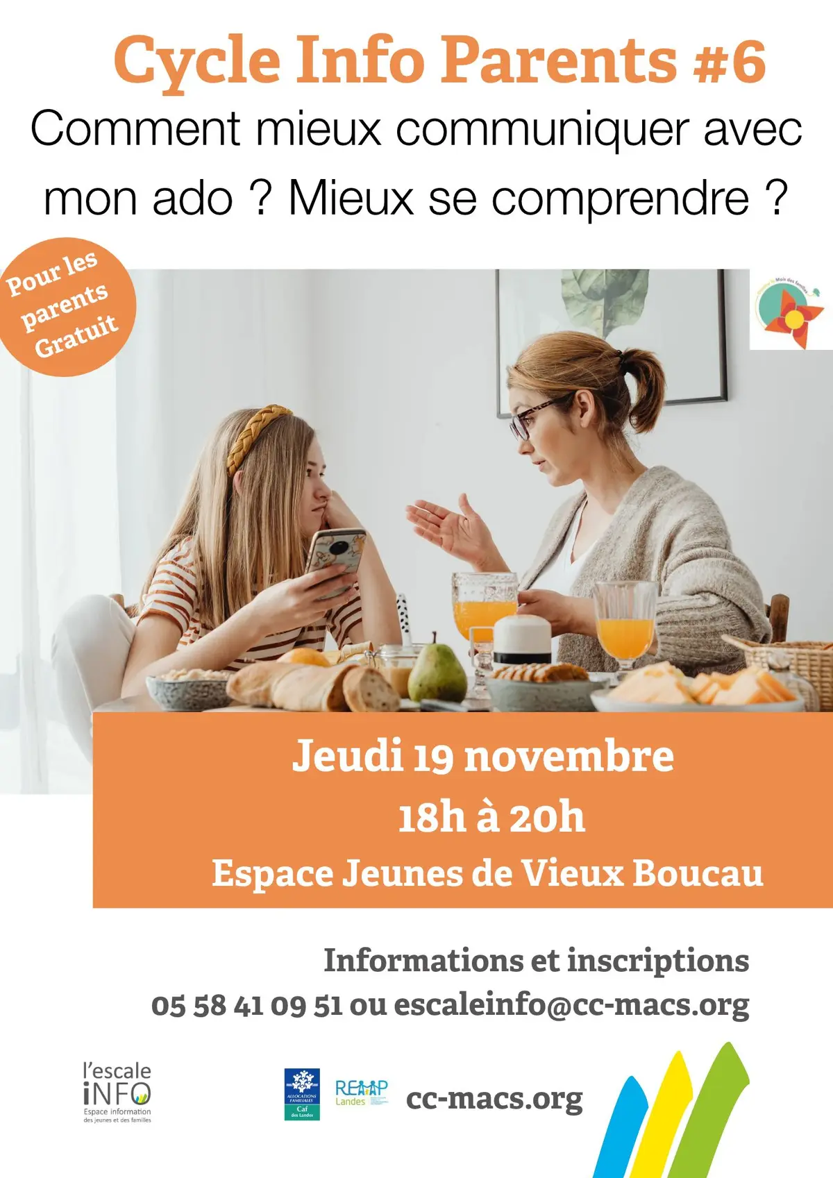 Cycle Info Parents : Comment mieux communiquer avec mon ado?