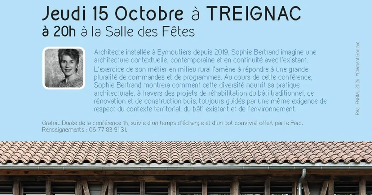 Cycles de conférences du Parc : (A)MÉNAGER LE RURAL par Sophie Bertrand