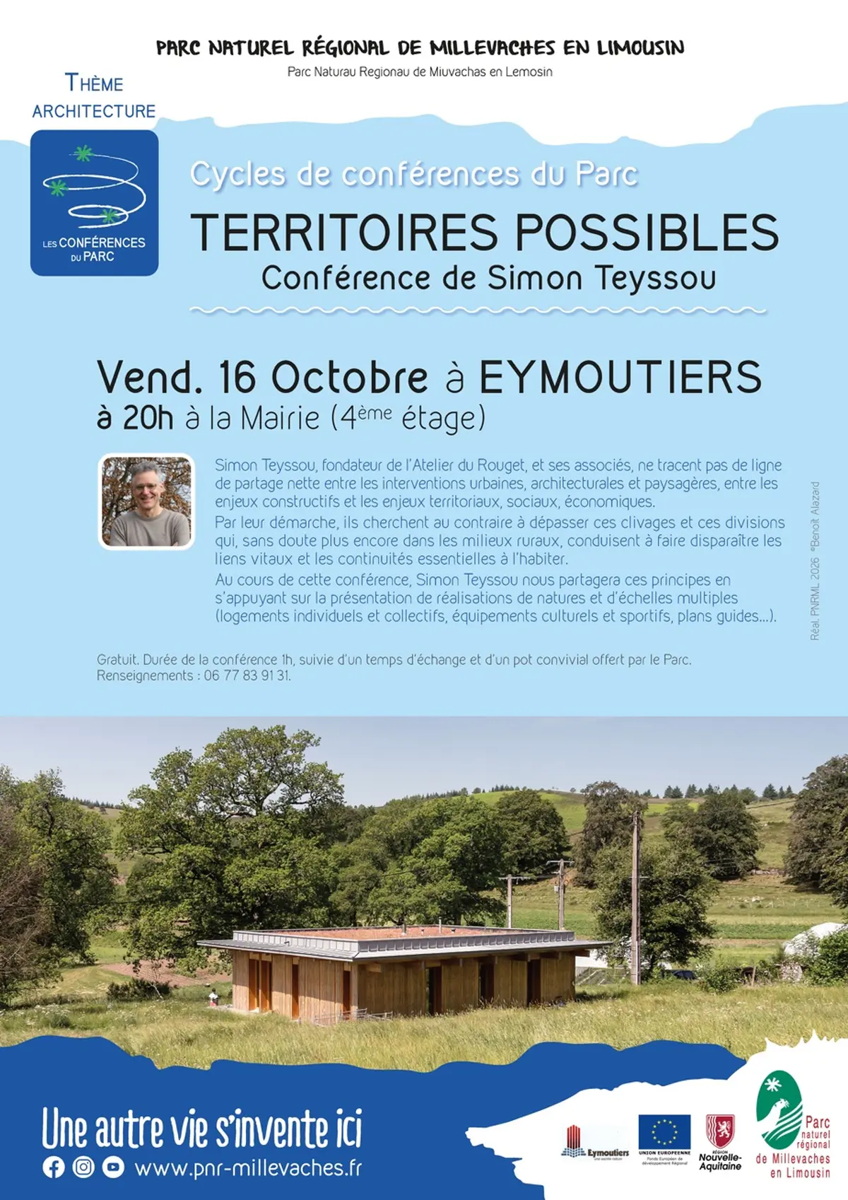Cycles de conférences du Parc | TERRITOIRES POSSIBLES par Simon Teyssou