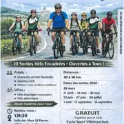 Cyclo Sport Villefranchois : les sorties 2026 pour tous !