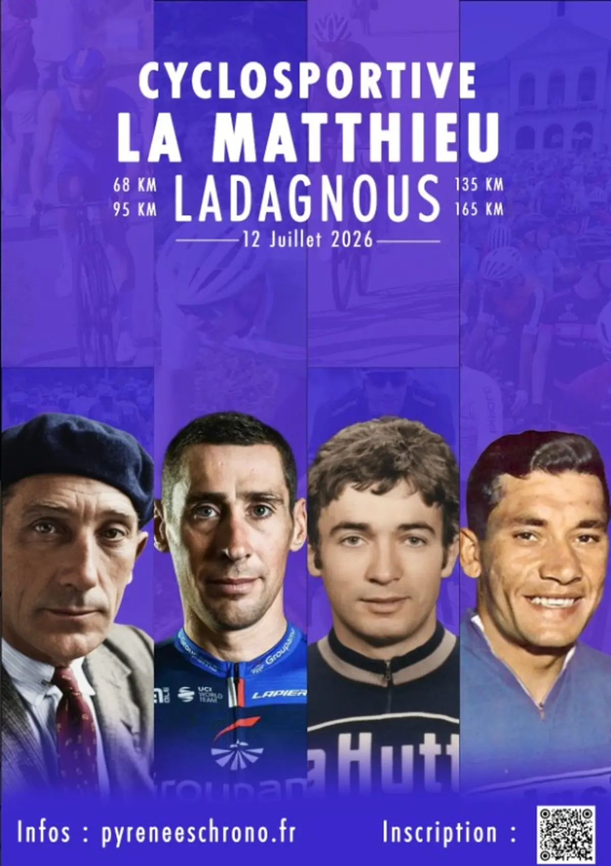 Cyclosportive La Matthieu Ladagnous - MODIFICATION DE PARCOURS