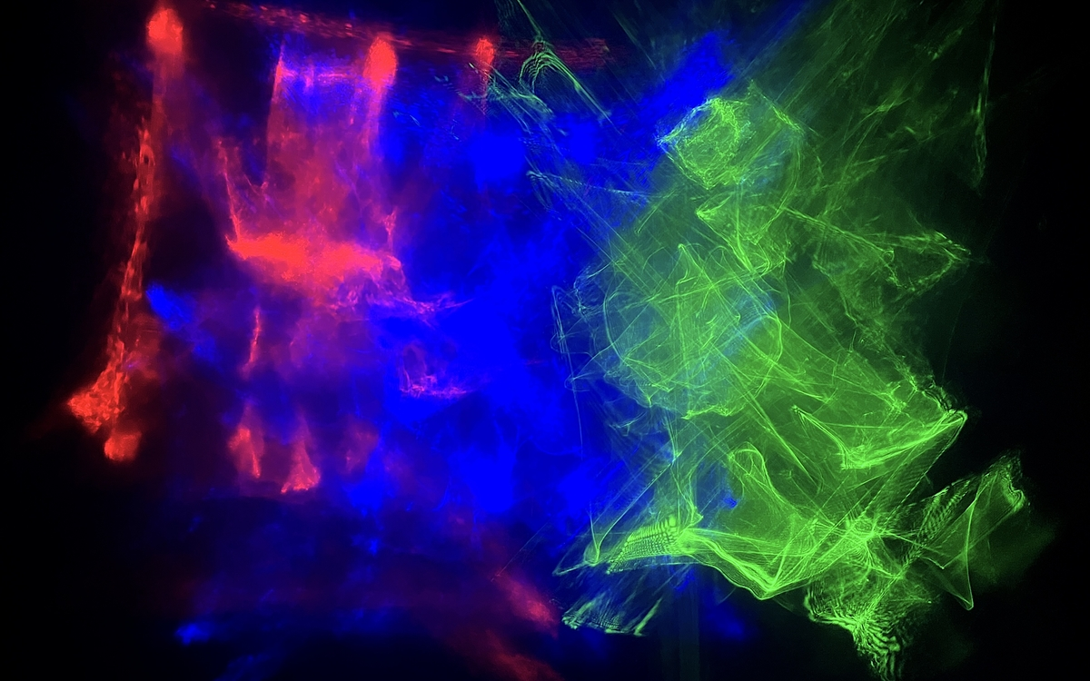 laboratoire de lumière installé pour la nuit blanche au Générateur