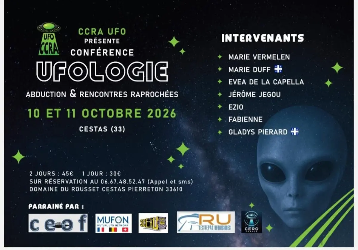 Conférence UFOLOGIE (Abduction et Rencontres Rapprochées) 