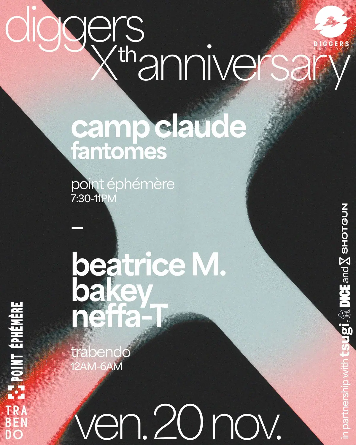 Diggers Factory fête ses 10 ans le vendredi 20 novembre !