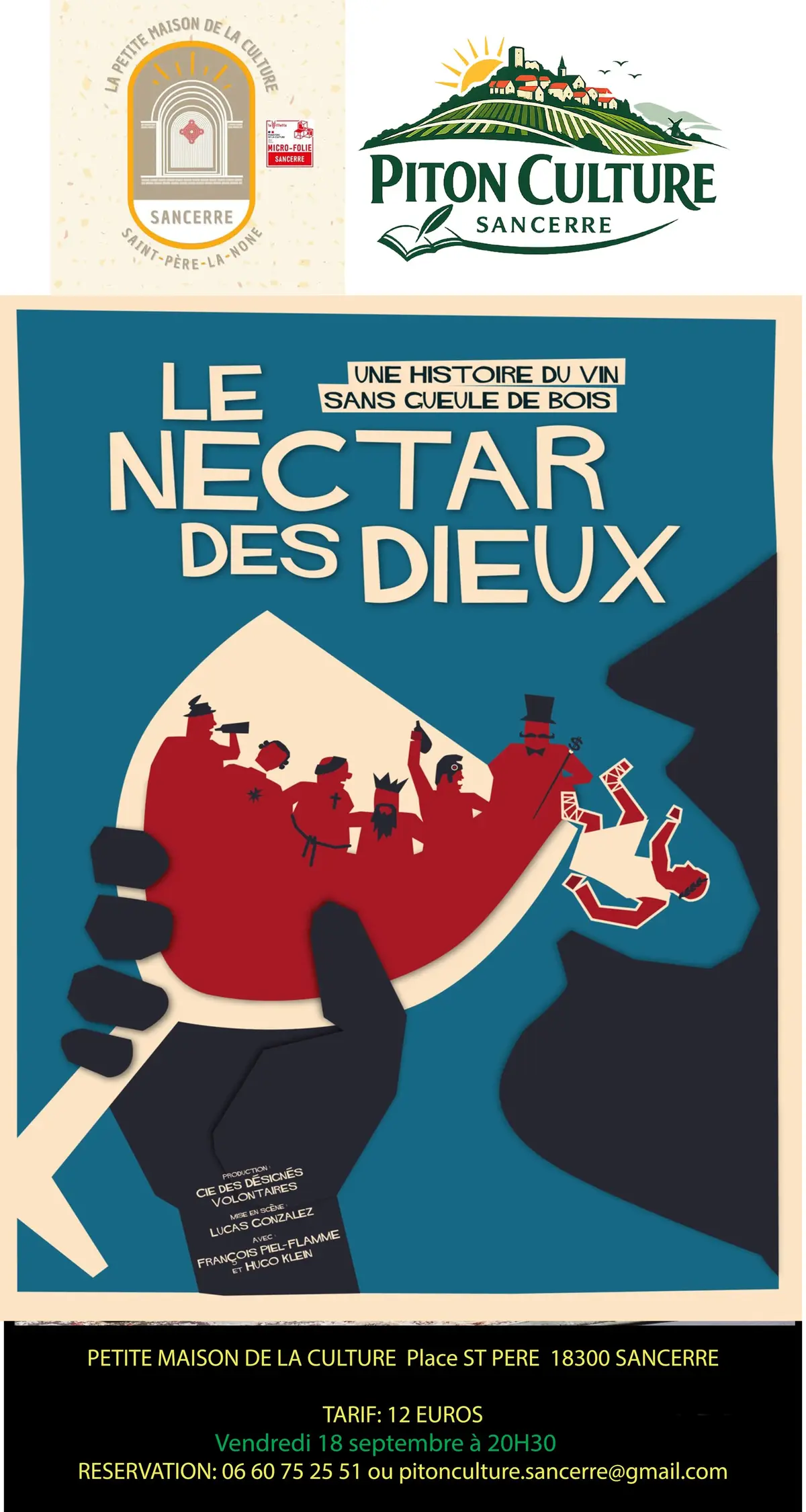 Théâtre le Nectar des Dieux Sancerre 