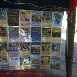 Expo @UrticaUrtica : Artiste sarcastique envers les squatteurs à l’Elysée !