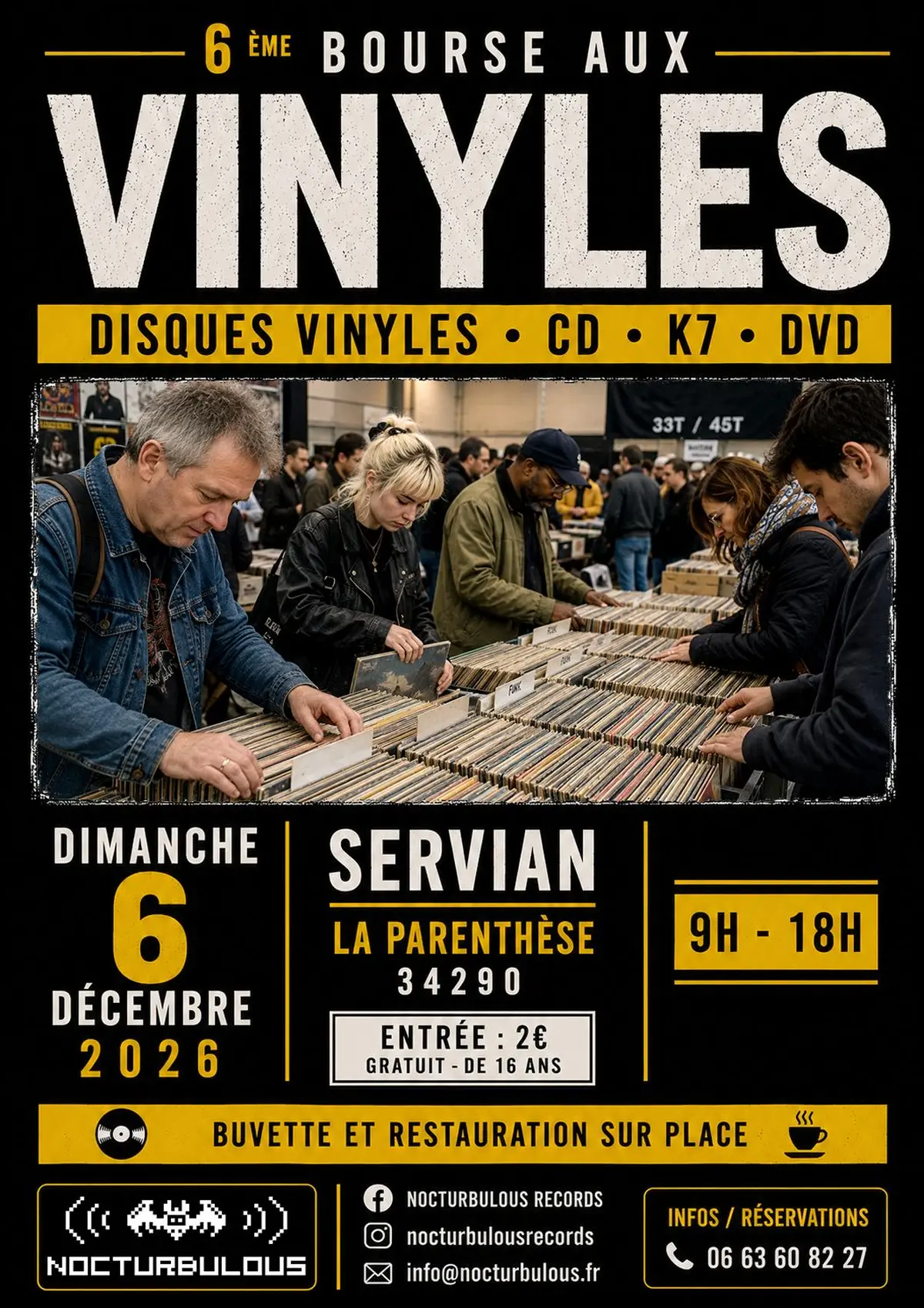 6ème Bourse Aux Vinyles Nocturbulous Records Servian
