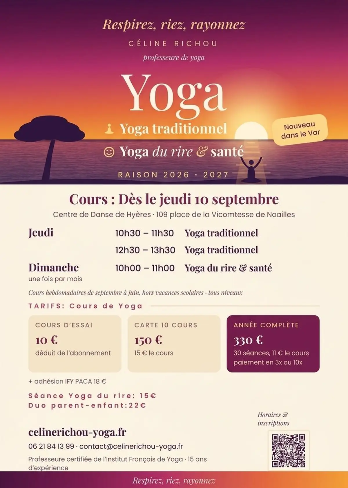 Séance de yoga du rire 