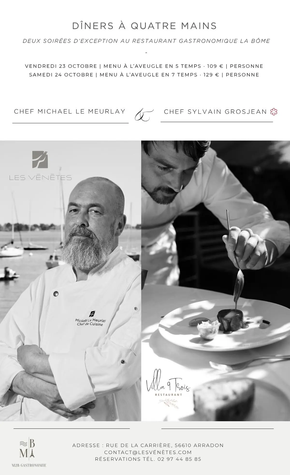 Dîners à 4 mains | Deux chefs, une même passion