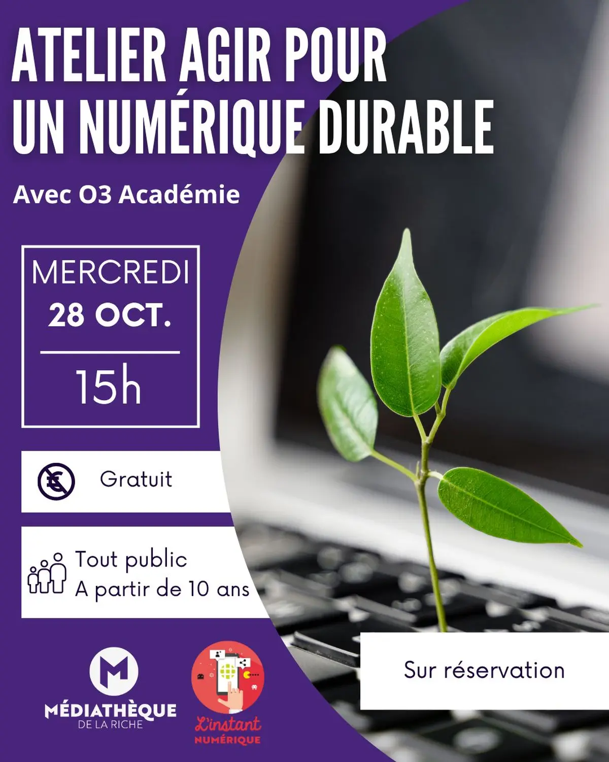 Atelier : Agir pour un numérique durable par O3 Académie