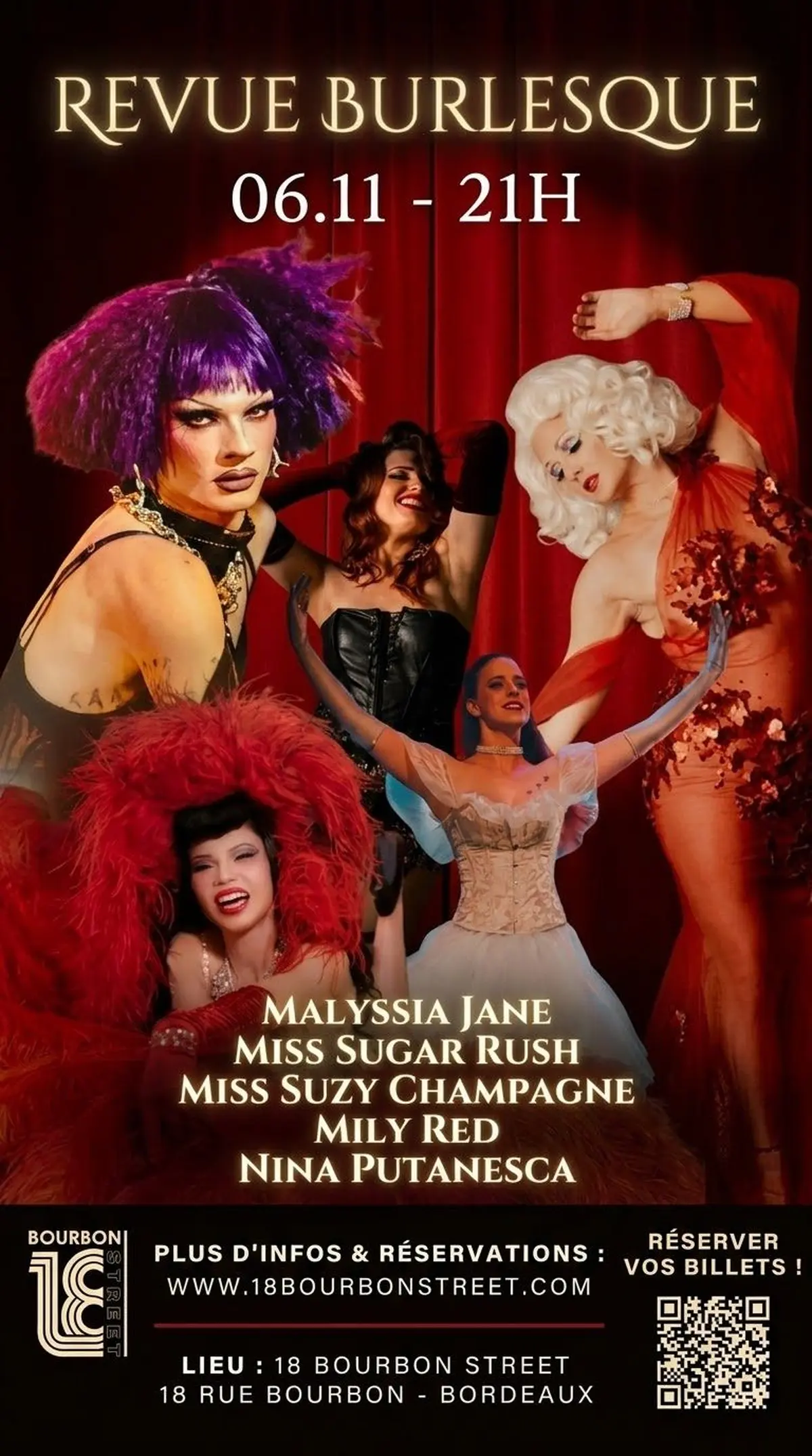 Spectacle Revue Burlesque à Bordeaux