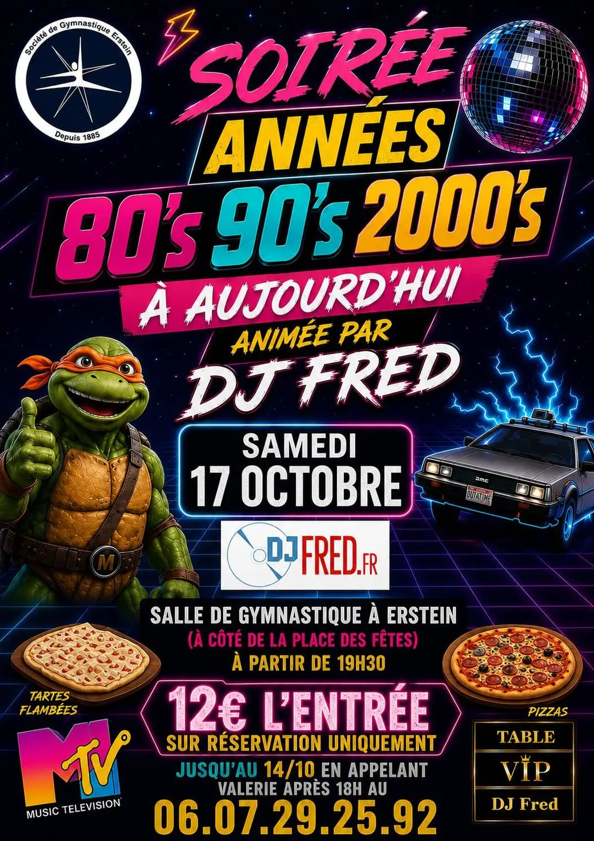 Soirée années 80's, 90's et 2000's