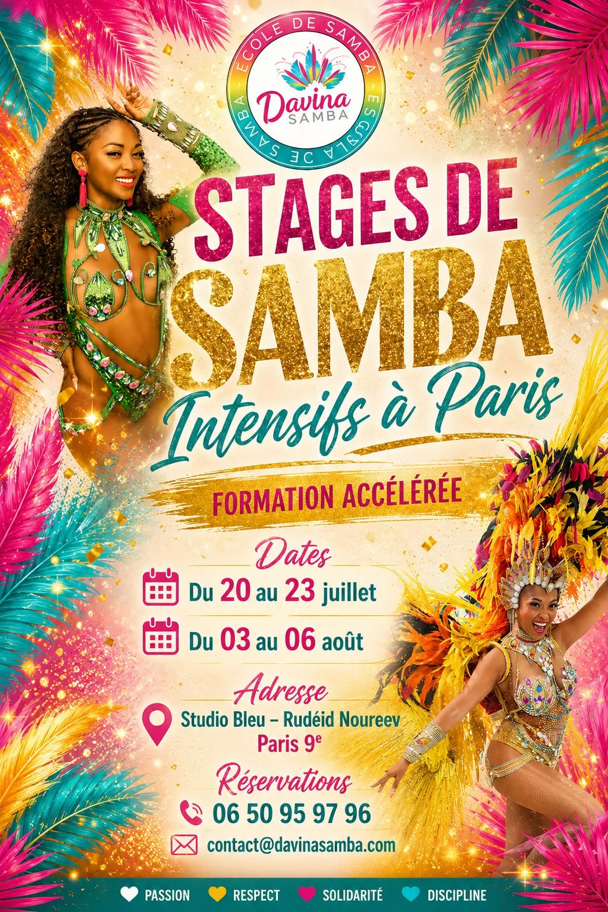 Apprendre la samba de Rio à Paris cet été