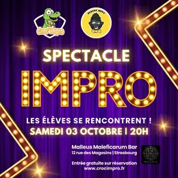 Spectacle de théâtre d'improvisation • Banana Impro x Croc' Impro