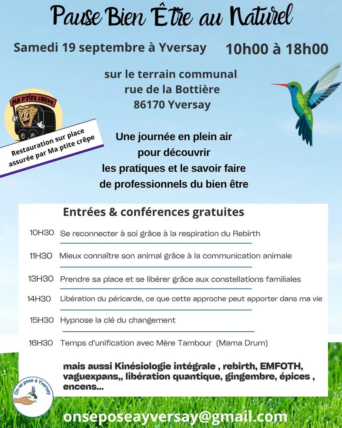Pause bien-être au Naturel à Yversay