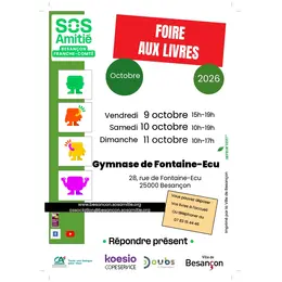 Foire aux livres de SOS Amitié Besançon Franche-Comté