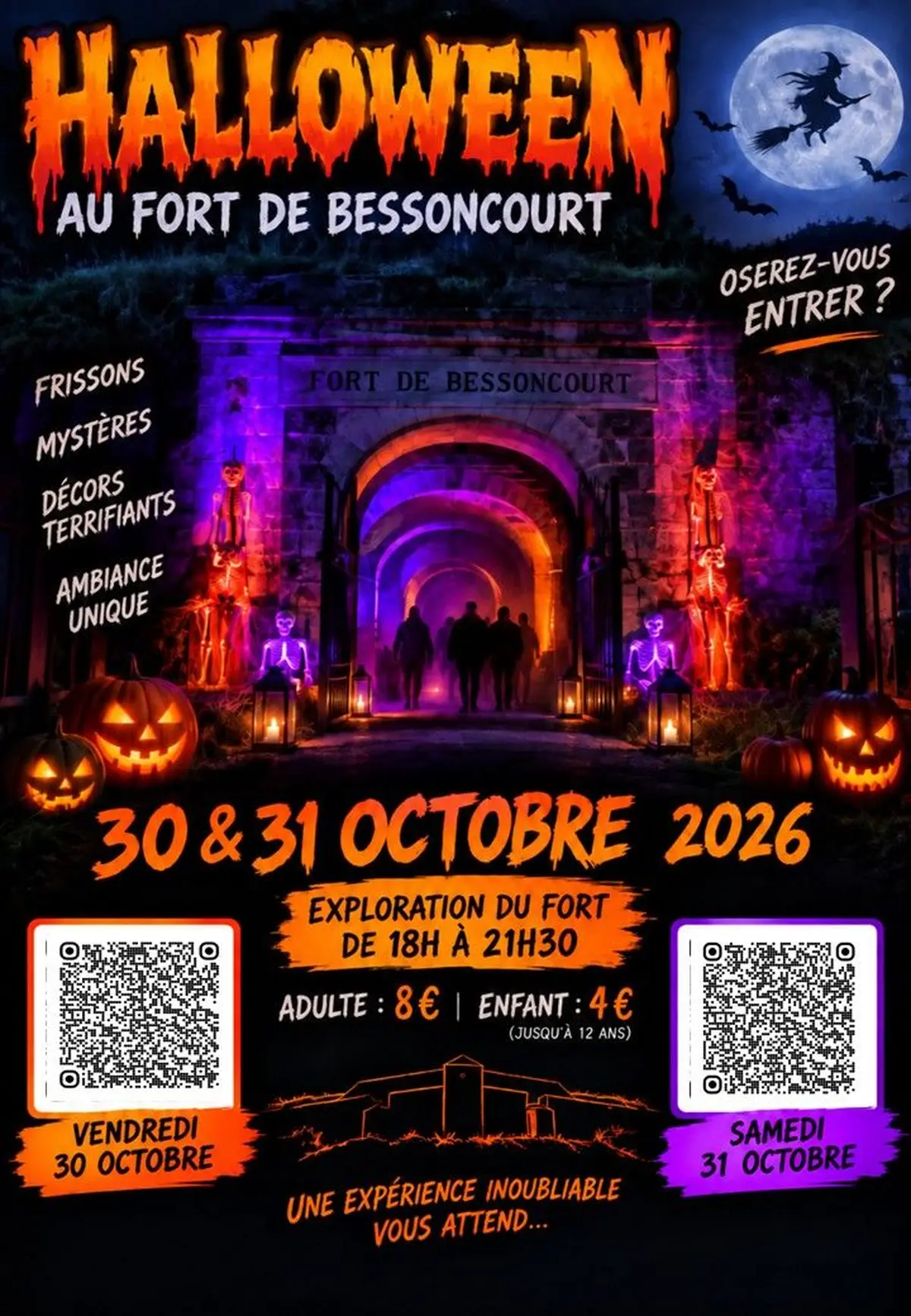 Halloween 2026 au Fort de Bessoncourt