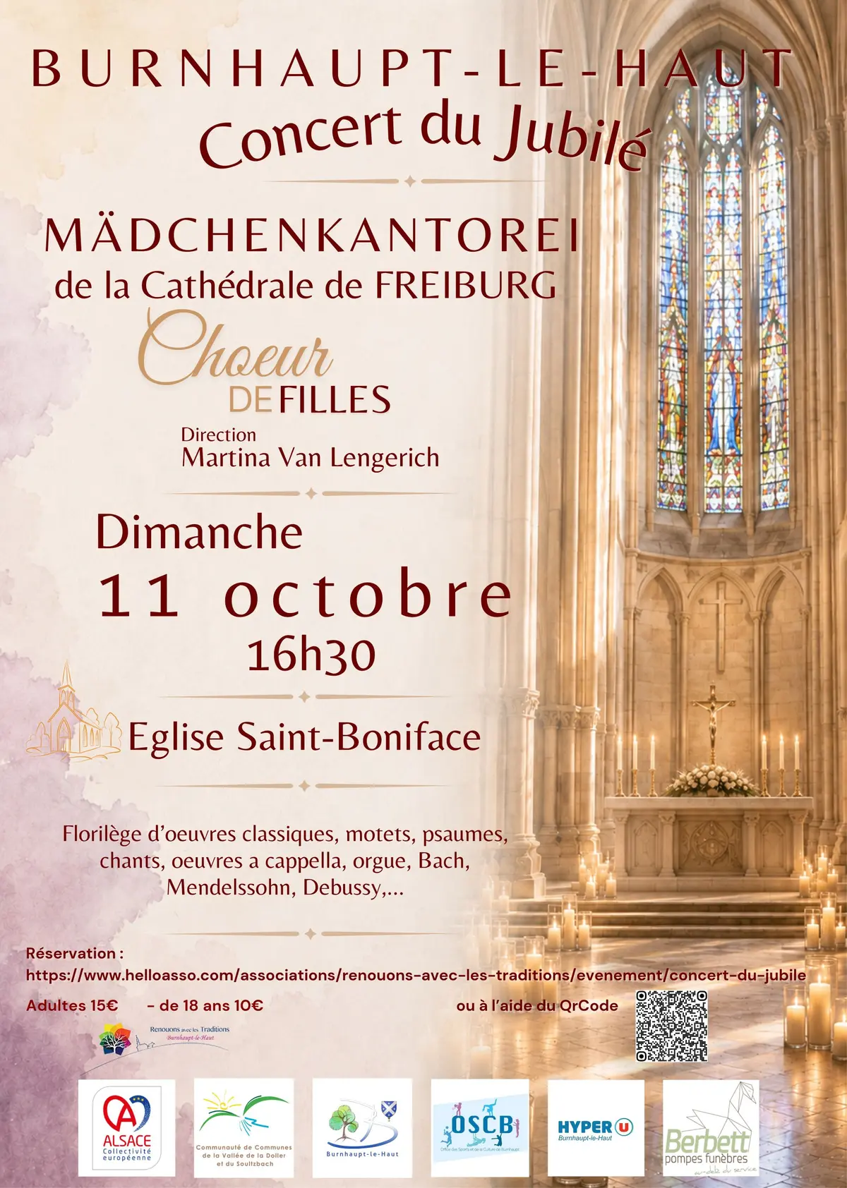 Grand Concert Choeur de filles de la cathédrale de Freiburg Madchenkantorai