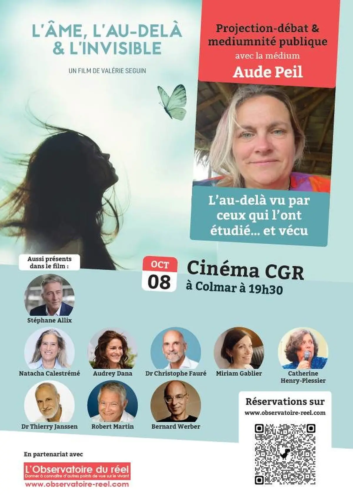 Projection débat l'Âme l'au delà et l'invisible + séance de médiumnité pubique