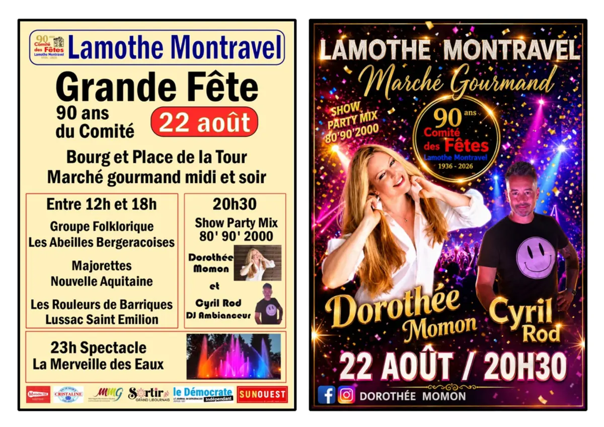 GRANDE FETE -  Journée Anniversaire des 90 ans du Comité des Fêtes