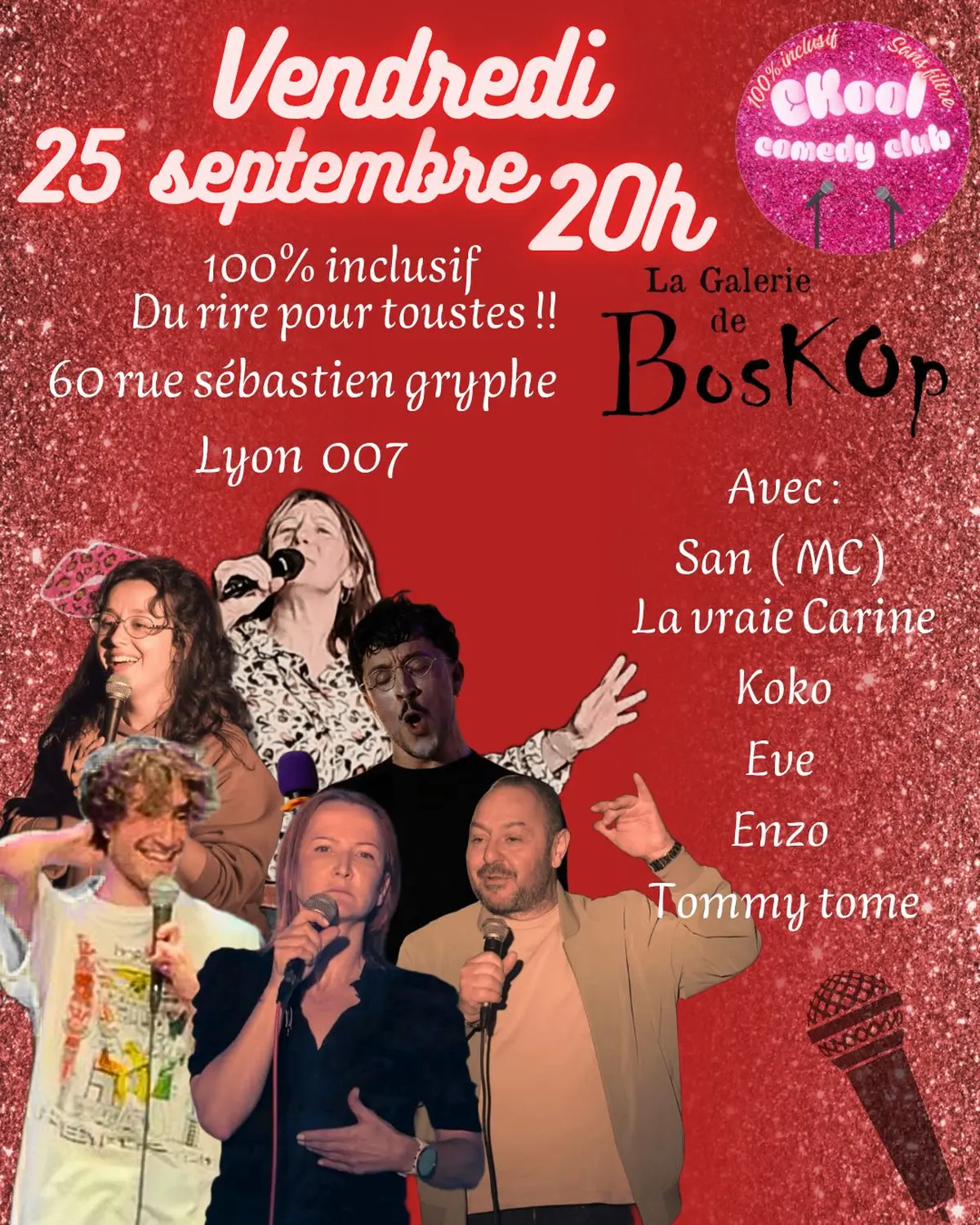C Kool Comedy Club : Plateau Stand-Up 100% inclusif
