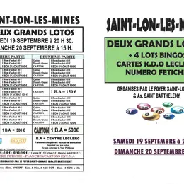 Deux grands lotos bingos avec fétiche