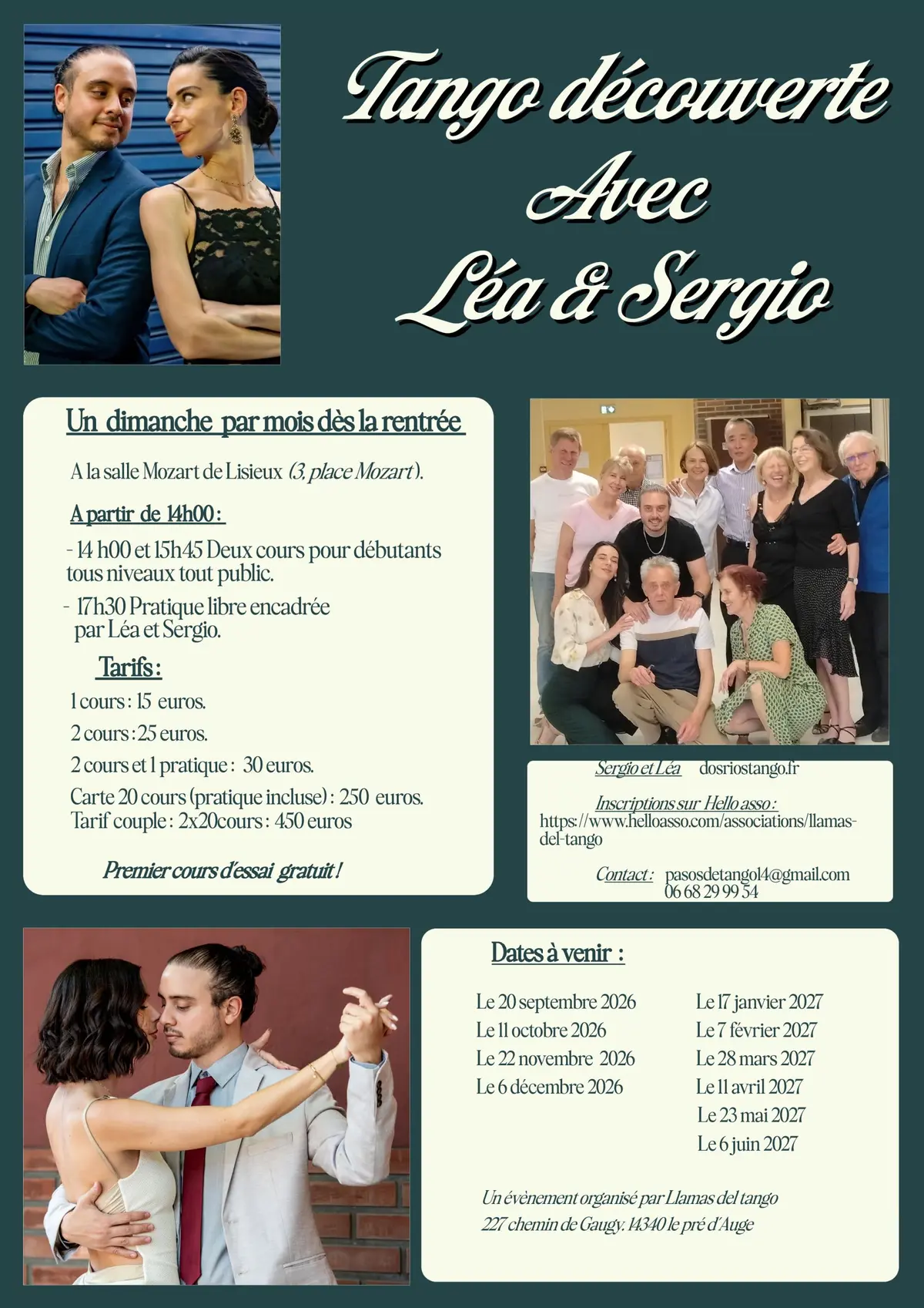Tango découverte avec Léa et Sergio 