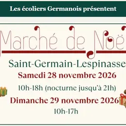 Marché de Noël à Saint Germain Lespinasse  les 28 et 29 Novembre 2026 (42640)