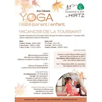 Séances yoga bébé-parent et enfant au Domaine du Hirtz &copy; Domaine du HIRTZ