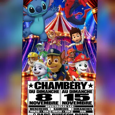 Spectacle cirque chambery 