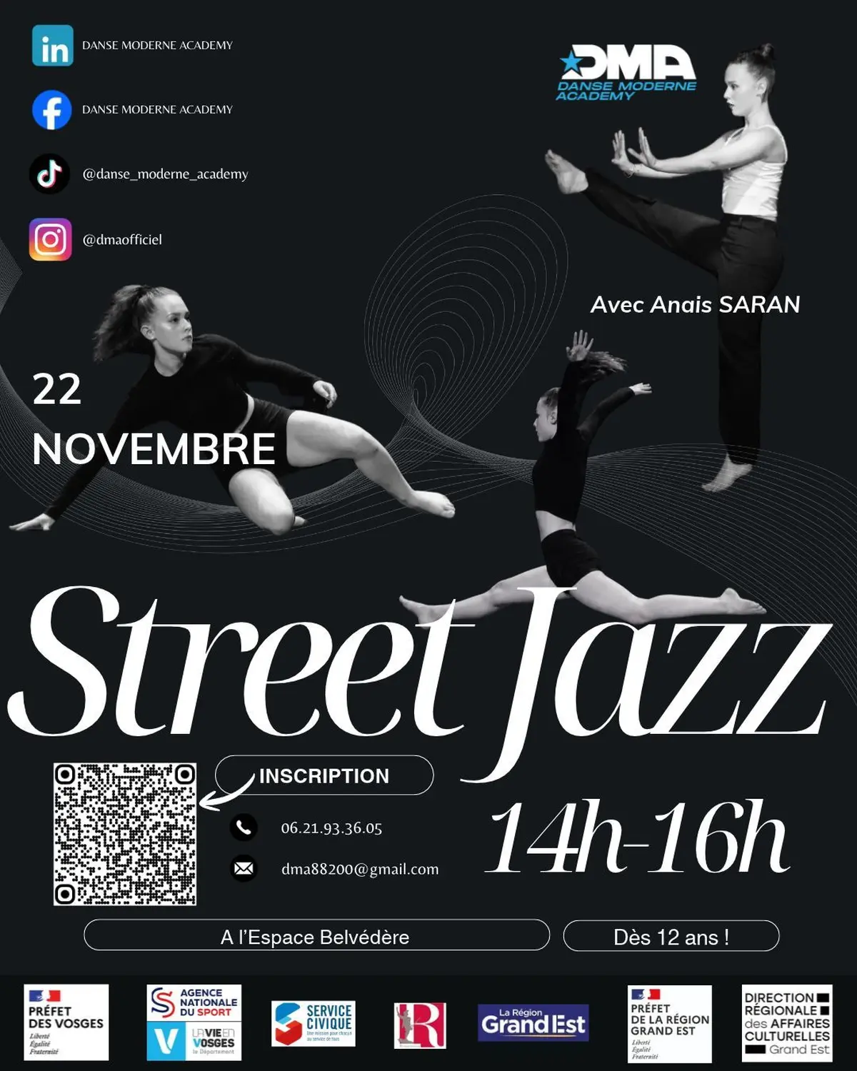 Stage de street jazz avec Anaïs Saran