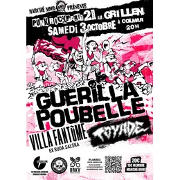 Punk rock Party 21 au Grillen de Colmar avec Guerilla Poubelle